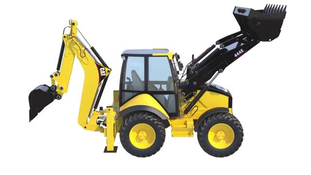 1:87 Cat® 450E Backhoe Loader — Diecast Masters America