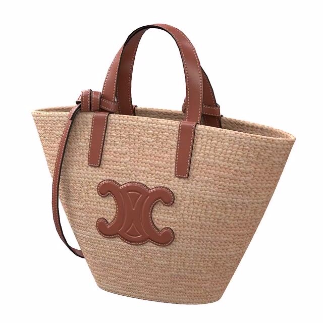 人気■CELINE■classic medium celine triomphe basket bag CELINE Medium Triomphe Classic Pannier Shoulder Basket Bag
