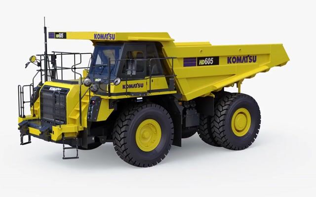 Komatsu HD605-8 Rigid Dump Truck 3D Model by modelspro