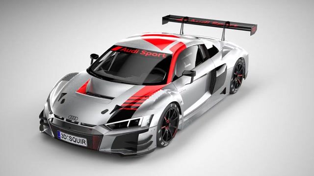 Audi R8 LMS GT3 2020 Low poly - 3D Model by SQUIR