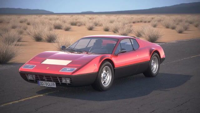 Ferrari 365 GT4 BB 1973-1984 3D Model by SQUIR