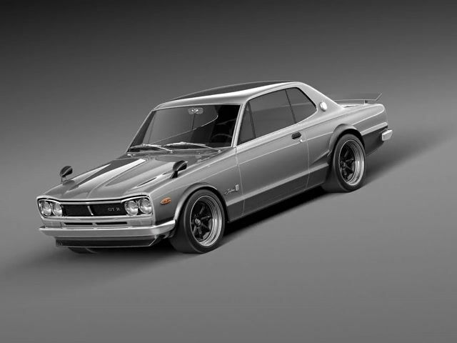 Nissan Skyline 1968-1972 3D Model by SQUIR