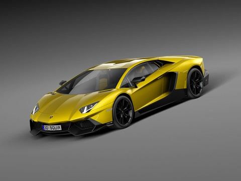 Lamborghini Aventador LP720-4 50th Anniversary 2013 3D Model by SQUIR