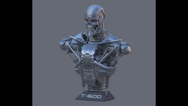 T-600 Bust Terminator Salvation Replica 3D Model by SKYNET-2029