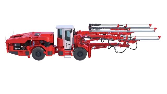 Three-Boom Jumbo Drill Rig Sandvik DD530 3D Model by ArqArt