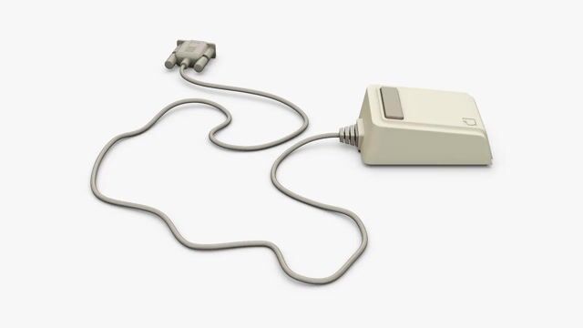 Apple Lisa A9M0050 Mouse Vintage 1983-1984 M1 3D Model by Zurel