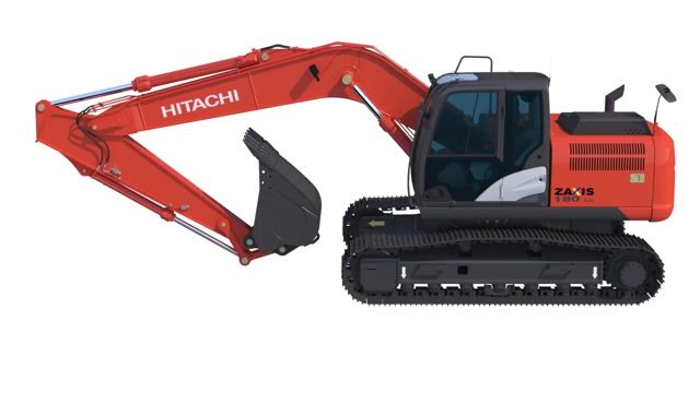Excavator Hitachi Zaxis ZX180 LC - 3D Model by ArqArt