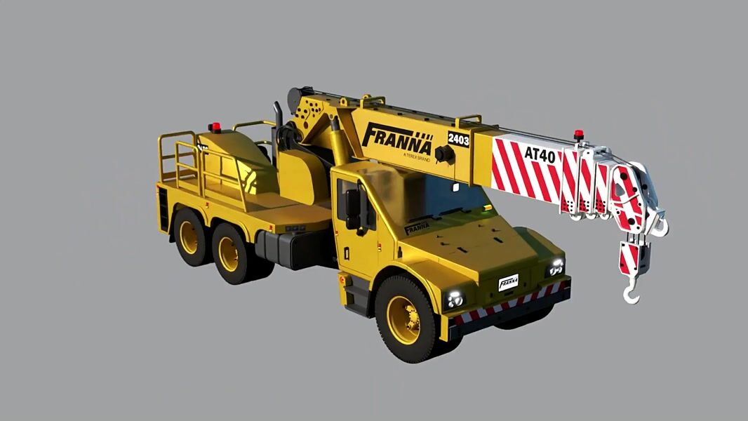 Franna AT40 Crane - 3D Model by Sufyan Shah Din