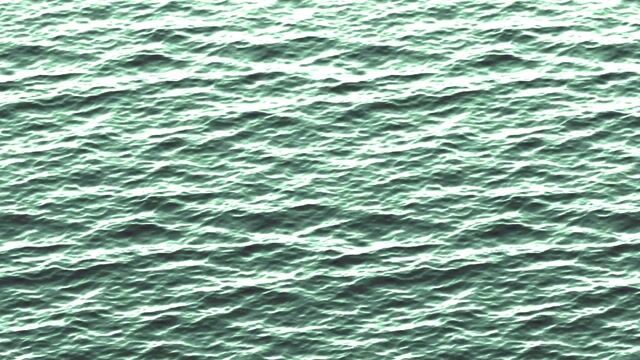 Animated Green Ocean Surface Sea Wave with Cyclic Animation